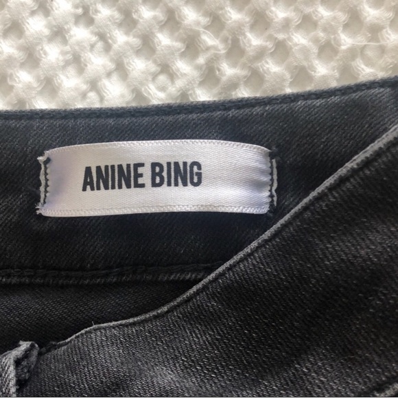 Anine Bing black stretch skinny jeans - Picture 4 of 9